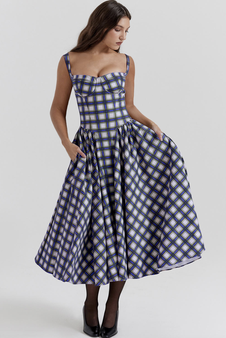 French Boho Floral Maxi Dress