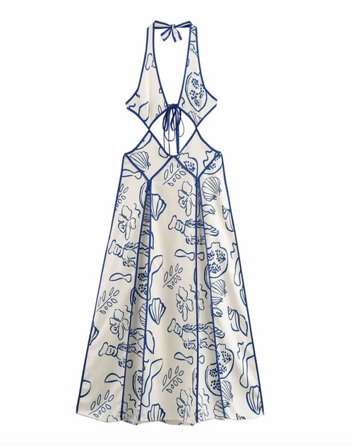 Bohemian Halter Maxi Dress