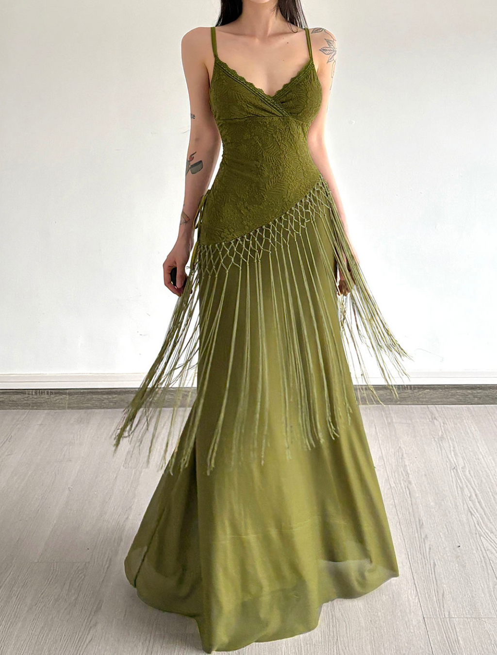 Bohemian Lace Patchwork Maxi Dress