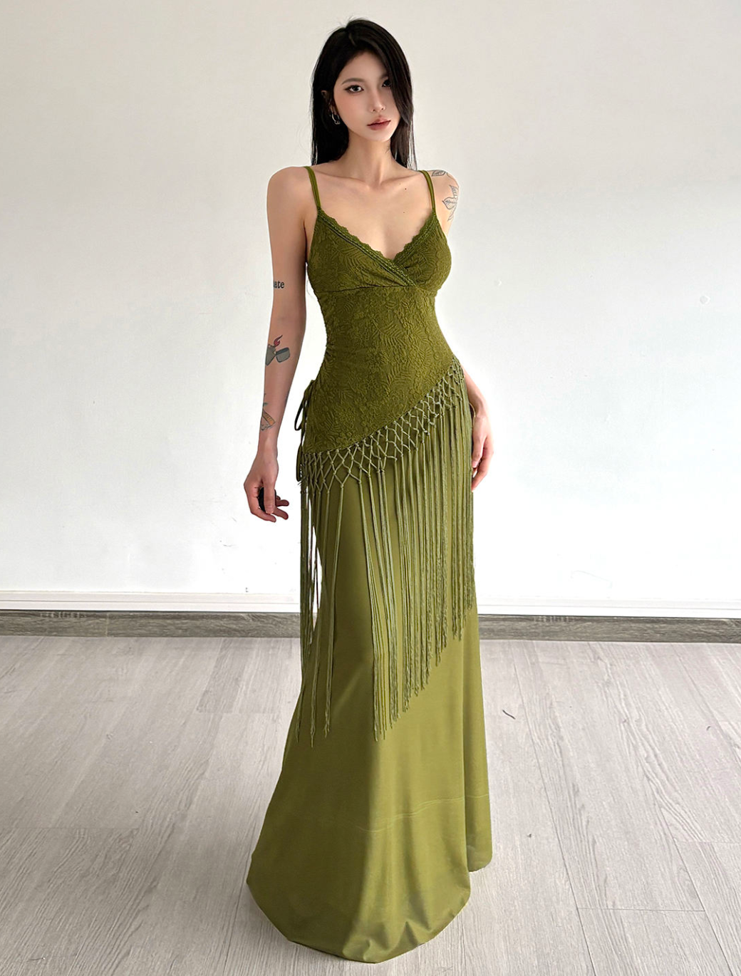 Bohemian Lace Patchwork Maxi Dress