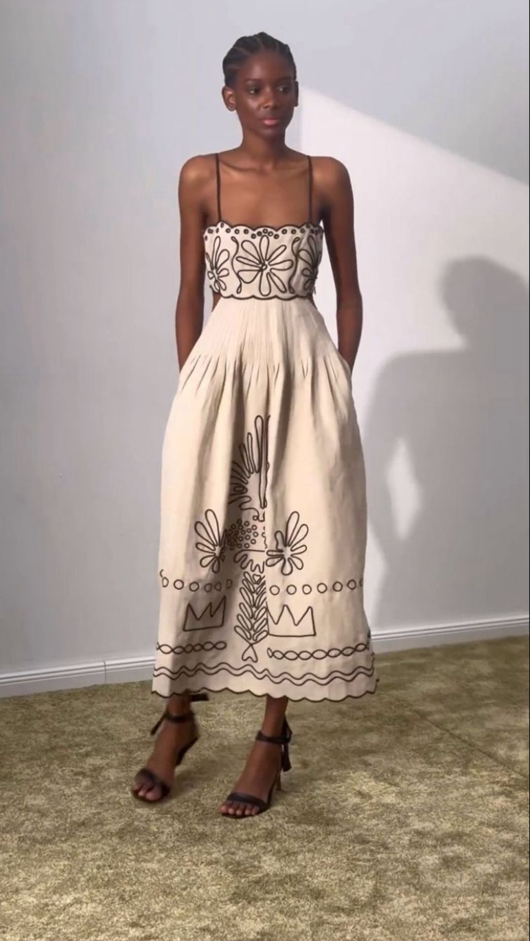 Elegant Cut-Out Resort Maxi Dress